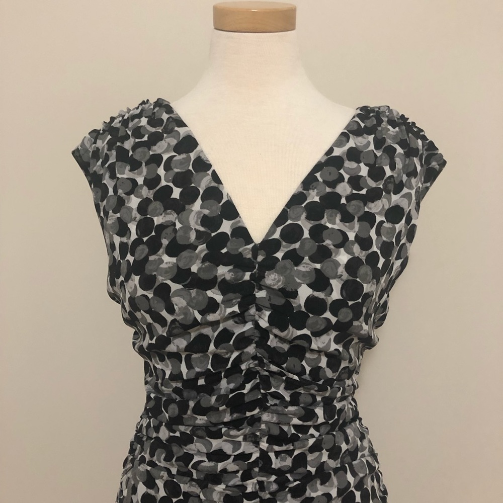 IMNYC Patterned Ruched Dress